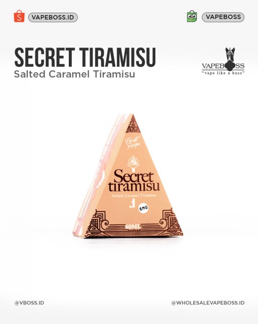 Secret Tiramisu Salted Caramel 60ml Cukai