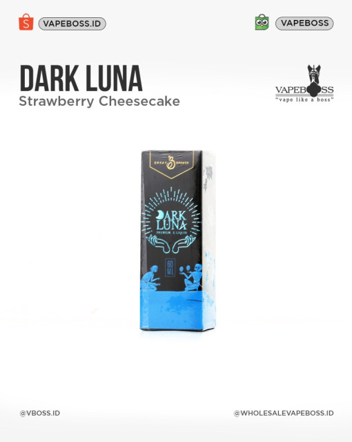 Dark Luna Strawberry Graham Cheesecake 60ml by Emkay Brew | Liquid Freebase