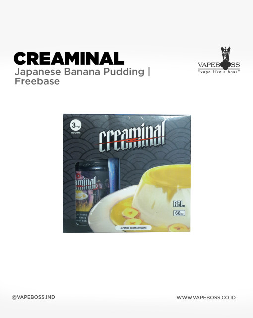 Creaminal Japanese Banana Pudding 60ml by Badass x Unwise