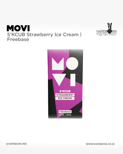 Movi S'kcub Skcub Strawberry Ice Cream FB99+ 60ml by Movi | Liquid Freebase