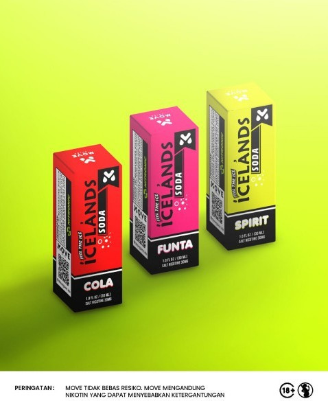 Icelands Soda Series 30ml Salt Nicotine by Move Juice | Liquid Saltnic