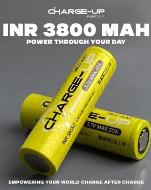 Baterai Charge Up 18650 3800mAh by Blackcell