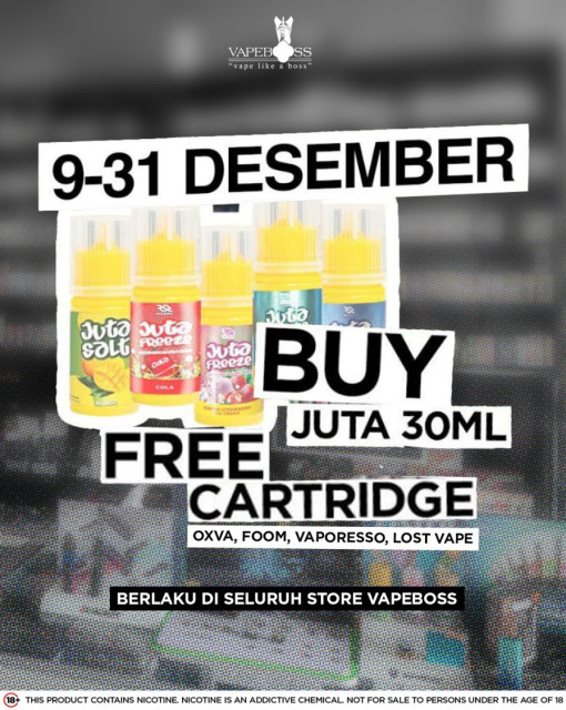 Promo Juta 30ml Saltnic Free Cartridge