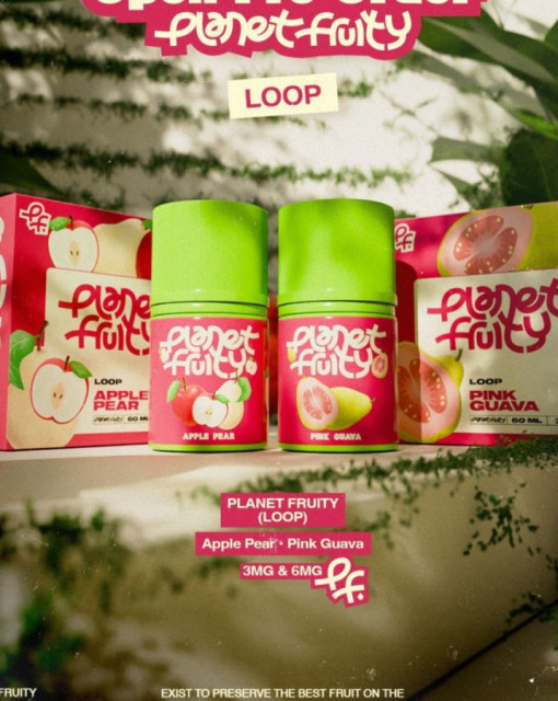 Planet Fruity Loop Series 60ml Freebase by Planet Vape Indonesia | Liquid Freebase