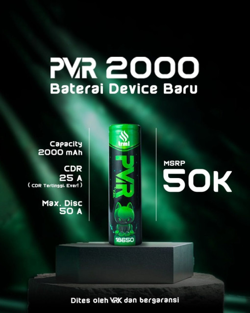 Battery VRK Pvr 2000mAh 50A 18650 by VRK x TRML