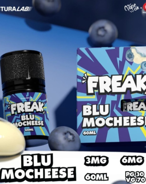 Freak Blu Mocheese 60ml by Ventura Lab x Vape On x Rayvapor | Liquid Freebase