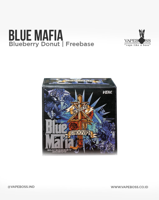 Grooven Blue Mafia Blueberry Donut 60ml Freebase by VEM x RRQ Xinn