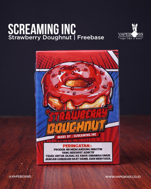 Deadpool Strawberry Doughnut 60ml by Screaming | Liquid Freebase