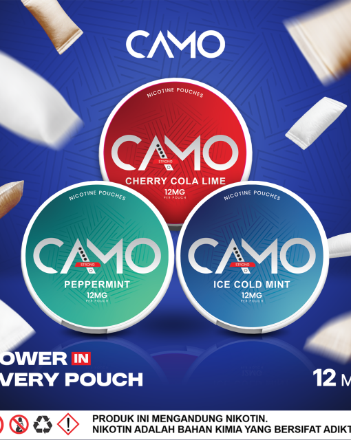 Camo Ice Cold Mint Nicotine Pouch 12mg | Extra Ice Mint